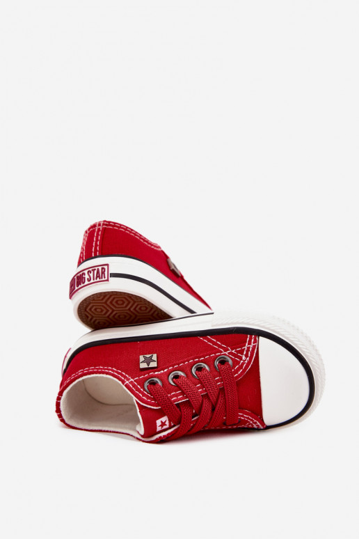Puéril Modèle classique chaussures décontractées Big Star DD374161 couleur rouge