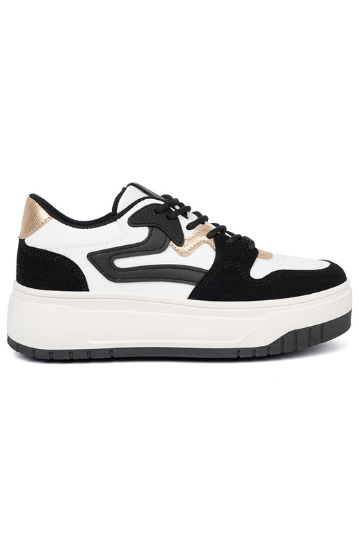 Noir et couleur blanche Chaussures modèle baskets ze dorémi detalami