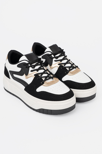 Noir et couleur blanche Chaussures modèle baskets ze dorémi detalami
