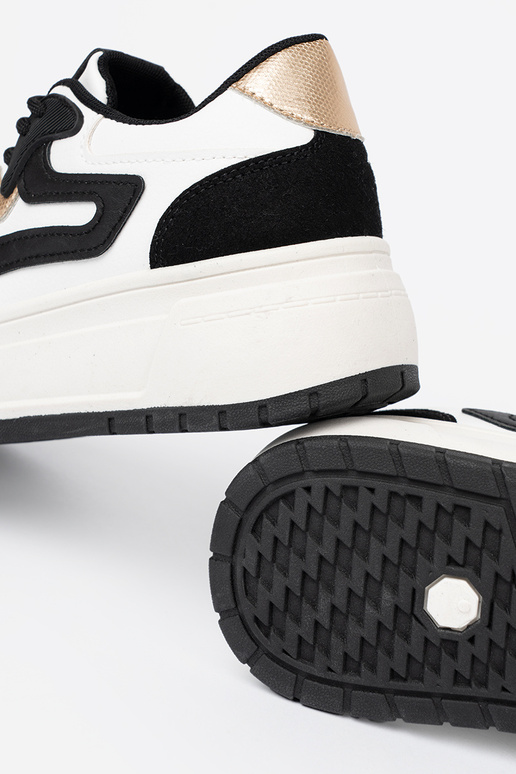 Noir et couleur blanche Chaussures modèle baskets ze dorémi detalami