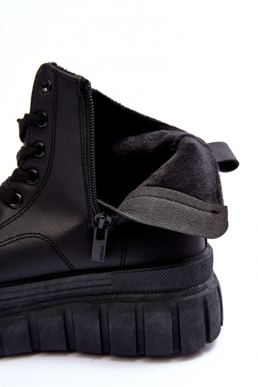 réchauffer Peau chaussures décontractées Au Château Big Star MM274625 couleur noire