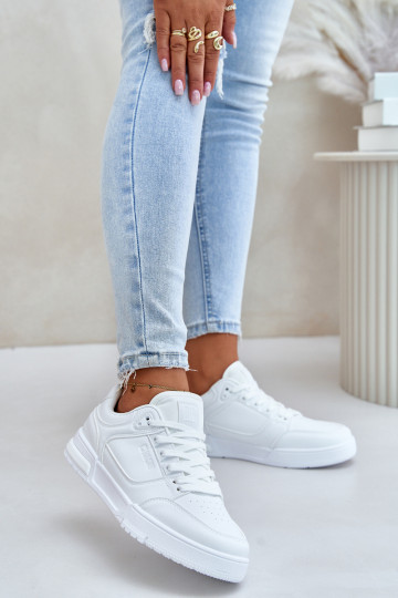 Chaussures modèle baskets Féminin Big Star OO274A549 Hi-Poly System couleur blanche 2