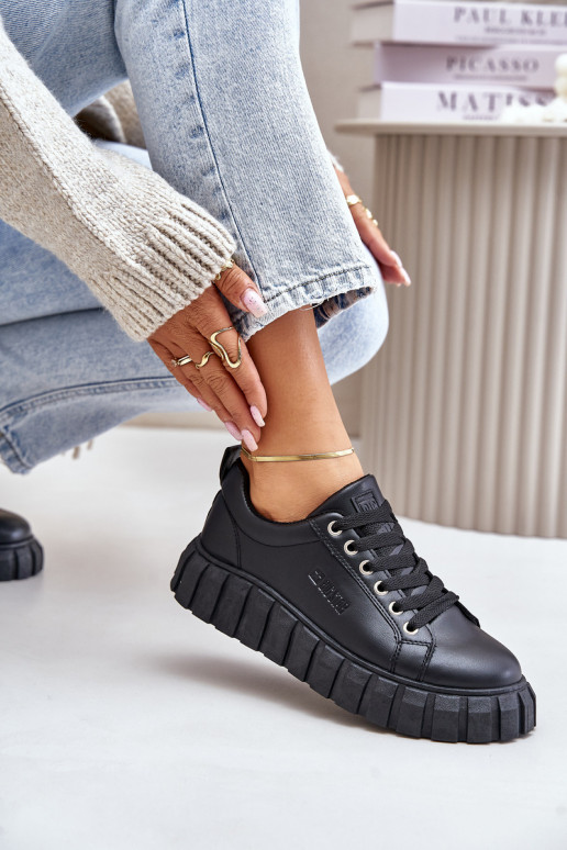 réchauffer Chaussures modèle baskets Féminin Big Star MM274617 couleur noire réchauffer Chaussures modèle baskets Féminin Big Star MM274617 couleur noire