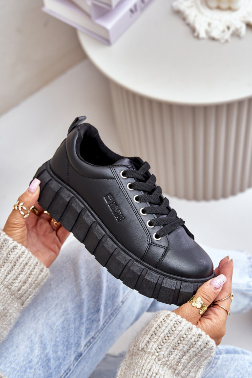 réchauffer Chaussures modèle baskets Féminin Big Star MM274617 couleur noire réchauffer Chaussures modèle baskets Féminin Big Star MM274617 couleur noire