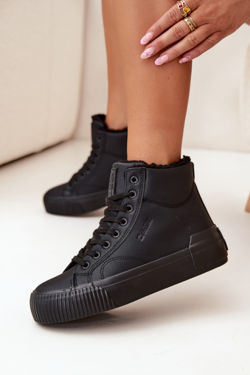 réchauffer Chaussures de loisirs avec une plateforme Big Star OO274796 couleur noire