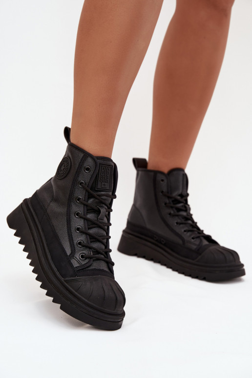 chaussures de loisirs à semelles Féminin réchauffer Big Star OO274A355 couleur noire