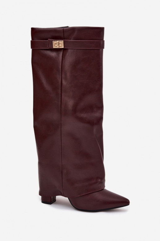 bottes pour femmes avec des talonsDANSyÀiniętą CholeÀką I couleur doréem Detalem Bourgogne Diorna bottes pour femmes avec des talonsDANSyÀiniętą CholeÀką I couleur doréem Detalem Bourgogne Diorna