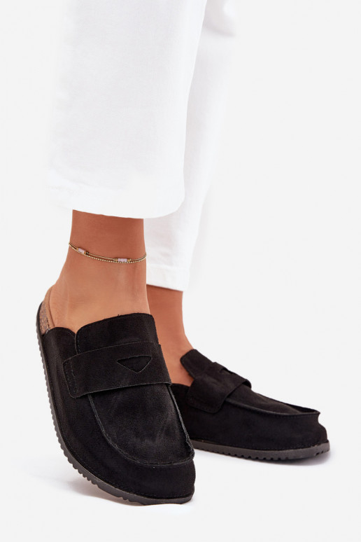 Chaussons Sabots Féminin avec une plateforme couleur noire Nivalia Chaussons Sabots Féminin avec une plateforme couleur noire Nivalia