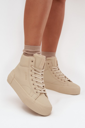 réchauffer Chaussures de loisirs avec une plateforme Big Star OO274795 beige 2