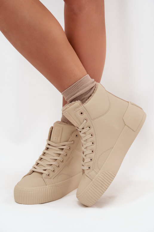 réchauffer Chaussures de loisirs avec une plateforme Big Star OO274795 beige