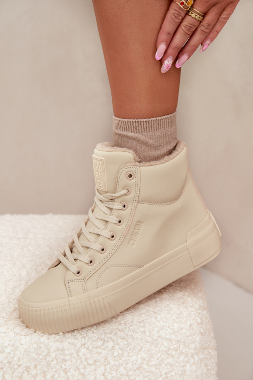 réchauffer Chaussures de loisirs avec une plateforme Big Star OO274795 beige