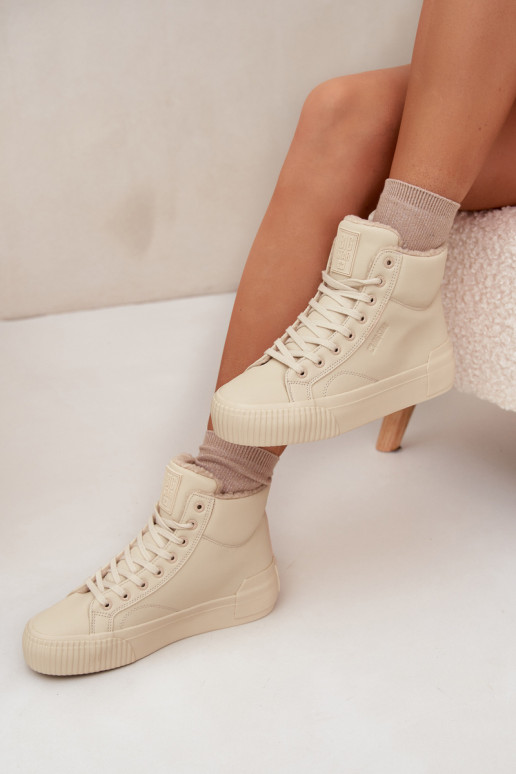 réchauffer Chaussures de loisirs avec une plateforme Big Star OO274795 beige