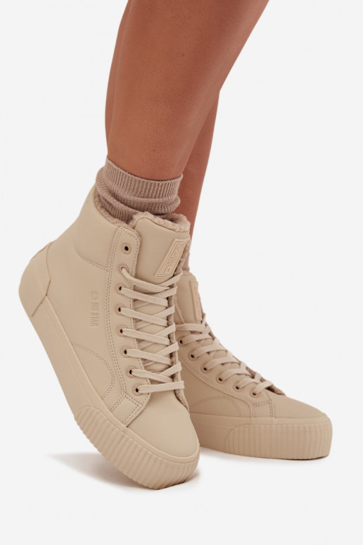 réchauffer Chaussures de loisirs avec une plateforme Big Star OO274795 beige