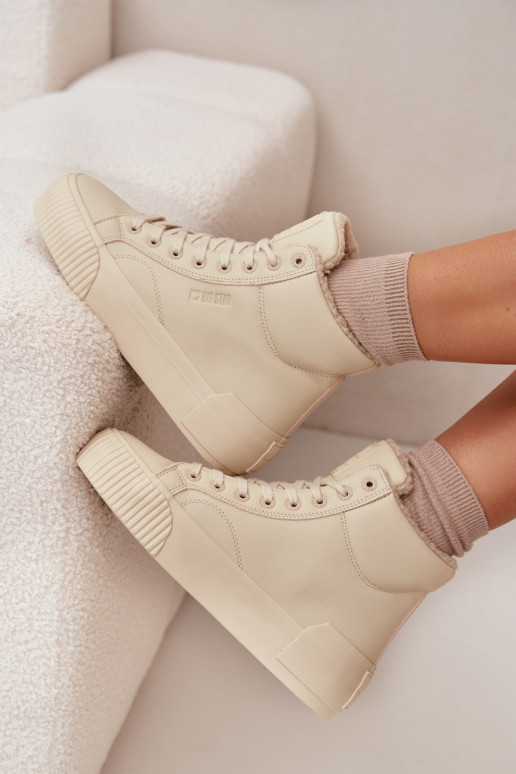 réchauffer Chaussures de loisirs avec une plateforme Big Star OO274795 beige