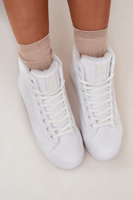 réchauffer Chaussures de loisirs avec une plateforme Big Star OO274794 couleur blanche
