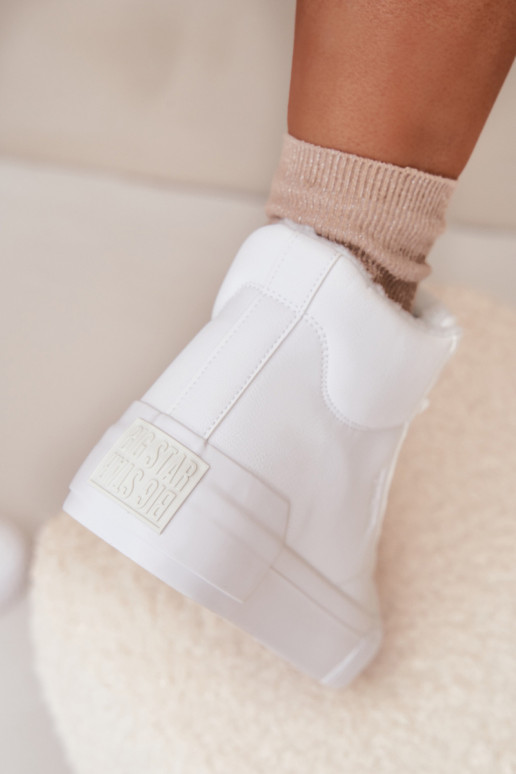 réchauffer Chaussures de loisirs avec une plateforme Big Star OO274794 couleur blanche