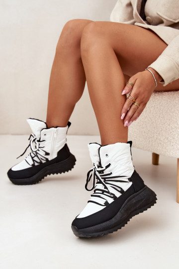 Bottes de neige Féminin Au Château Big Star SS274060 Blanc-couleur noire