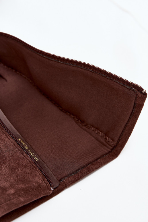 Bottes en daim longues avec talons larges couleur brune Eelin