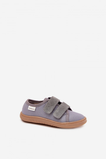Chaussons Barefoot garçons Doucement Milami couleur grise Saphira