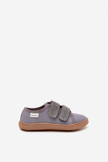 Chaussons Barefoot garçons Doucement Milami couleur grise Saphira 2