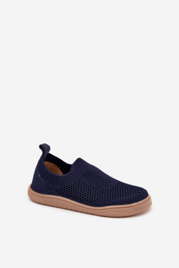 Claquettes bleu marine "Barefoot" à enfiler pour enfants Milami Tai Tuririselle