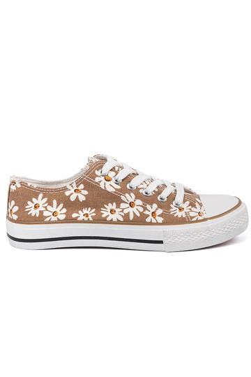 beige Chaussures de femme À fleurs 2