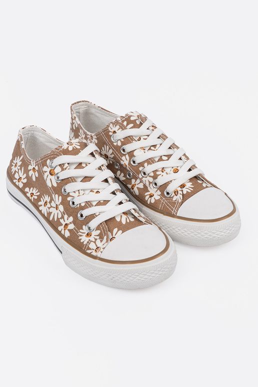 beige Chaussures de femme À fleurs