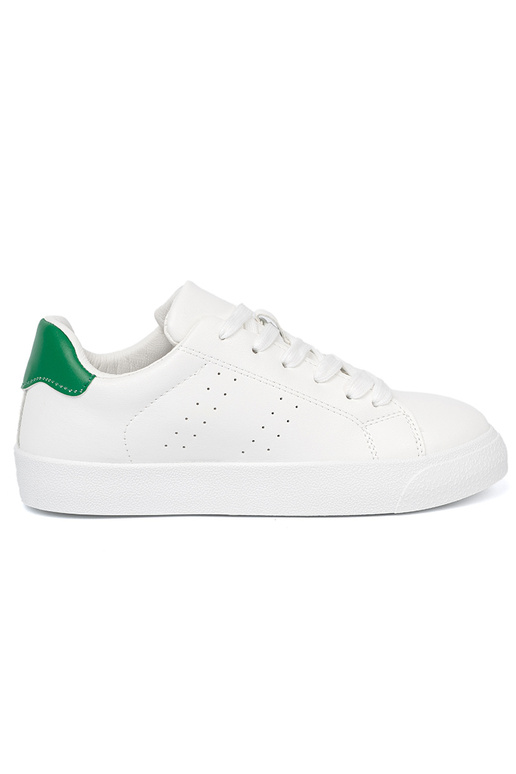 Modèle classique couleur blanche Chaussures modèle baskets z vertm akcentem