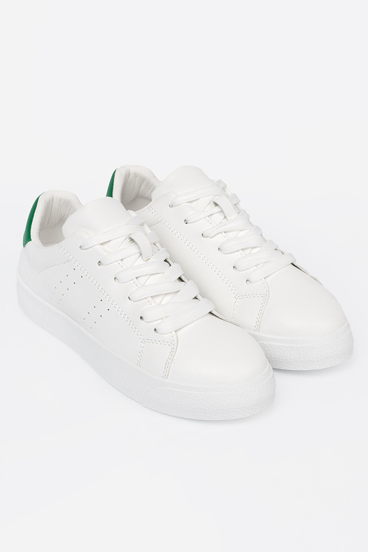 Modèle classique couleur blanche Chaussures modèle baskets z vertm akcentem