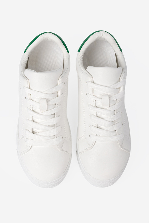 Modèle classique couleur blanche Chaussures modèle baskets z vertm akcentem