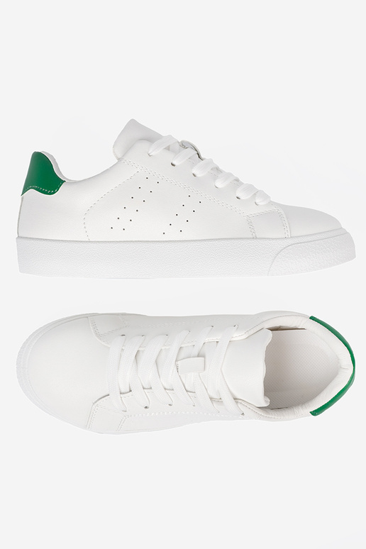 Modèle classique couleur blanche Chaussures modèle baskets z vertm akcentem