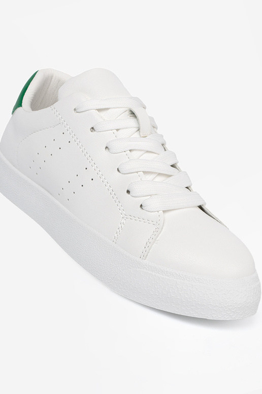 Modèle classique couleur blanche Chaussures modèle baskets z vertm akcentem