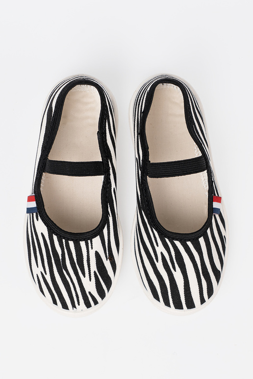 Noir etcouleur blanche la lumière chaussures fermoir z motyÀem zebry