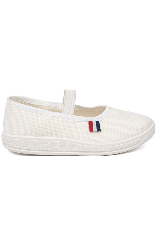  couleur blanche chaussures z flexiblem paskiem