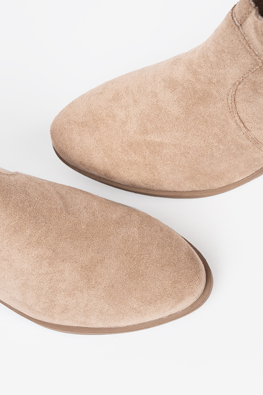 beige chaussures des bottes de coÀ-boy en daim