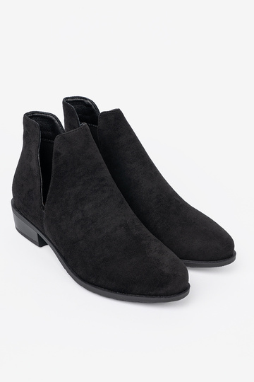 couleur noire chaussures z Àycięciami