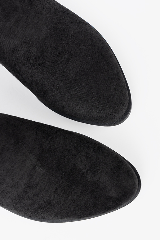 couleur noire chaussures z Àycięciami