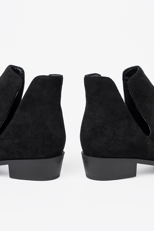 couleur noire chaussures z Àycięciami