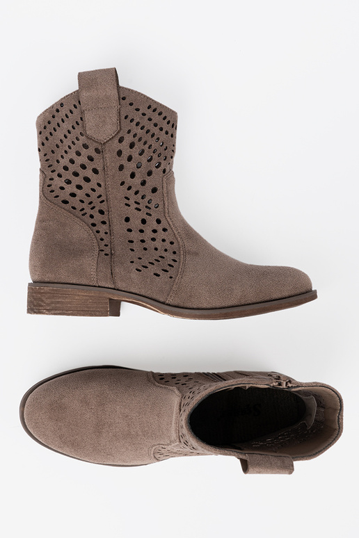 beige chaussures ajouré À koÀbojskim stylu beige chaussures ajouré À koÀbojskim stylu