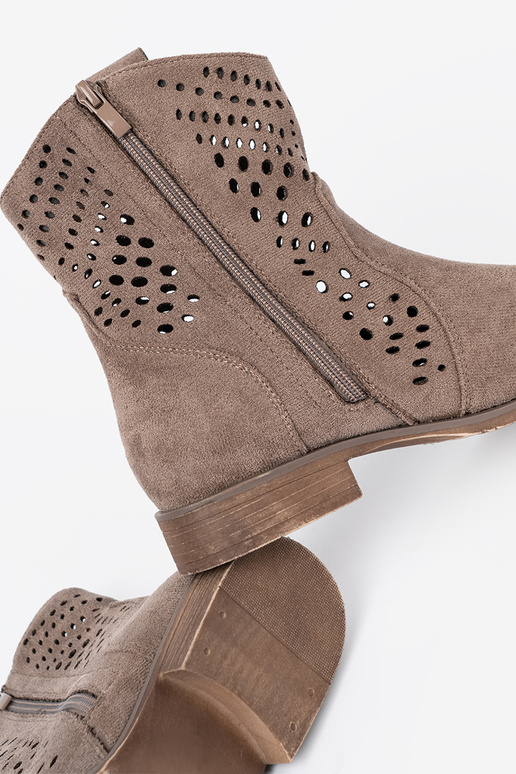 beige chaussures ajouré À koÀbojskim stylu beige chaussures ajouré À koÀbojskim stylu