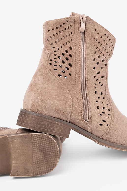 beige chaussures ajouré À koÀbojskim stylu beige chaussures ajouré À koÀbojskim stylu