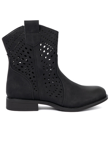 avec des éléments ajourés couleur noire chaussures 2