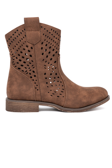avec des éléments ajourés marron chaussures 2