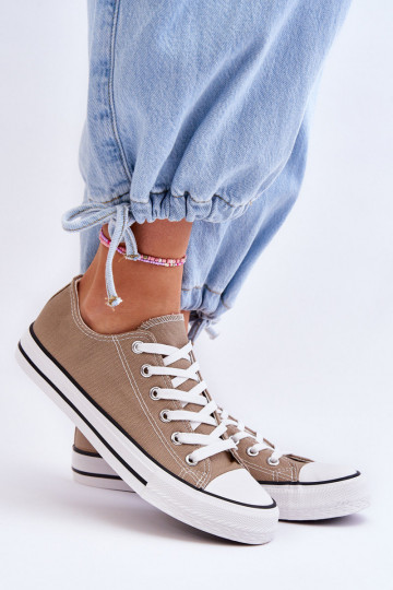 Baskets basses classiques pour femme beige Vegas