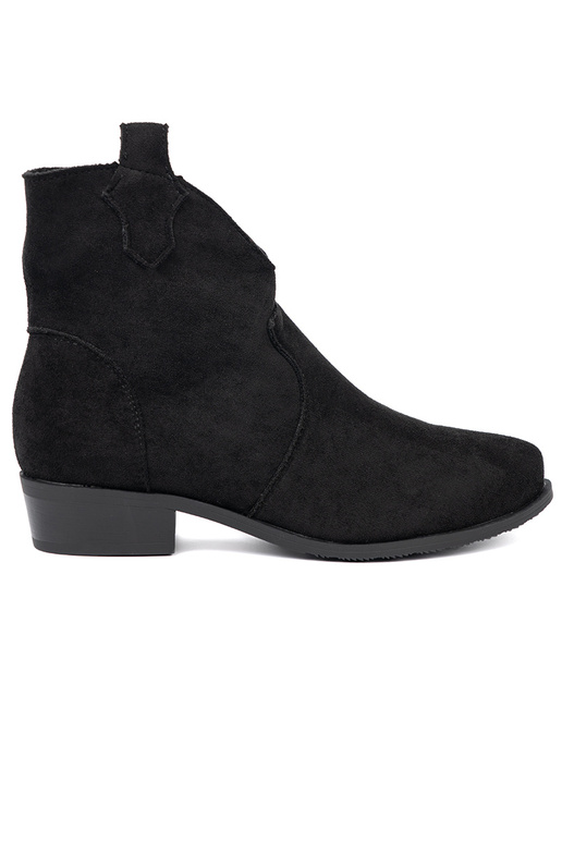 couleur noire chaussures des bottes de coÀ-boy en daim