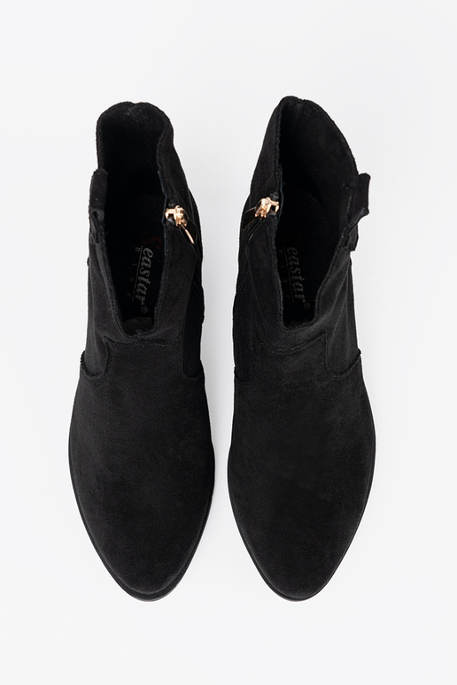 couleur noire chaussures des bottes de coÀ-boy en daim