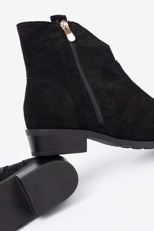 couleur noire chaussures des bottes de coÀ-boy en daim