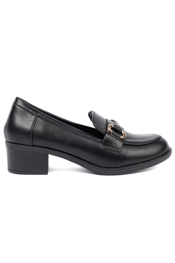 couleur noire chaussures de femme z elegancką sprzączką 2
