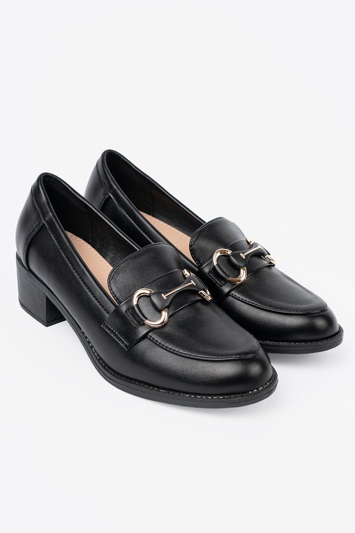couleur noire chaussures de femme z elegancką sprzączką couleur noire chaussures de femme z elegancką sprzączką