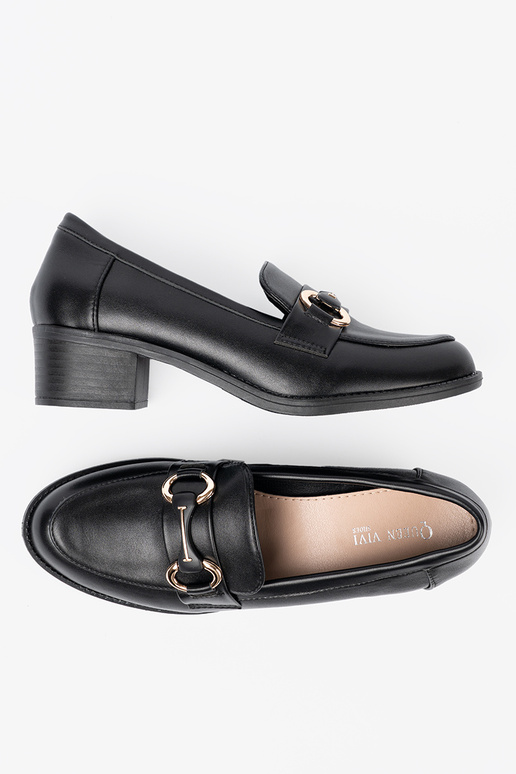 couleur noire chaussures de femme z elegancką sprzączką couleur noire chaussures de femme z elegancką sprzączką